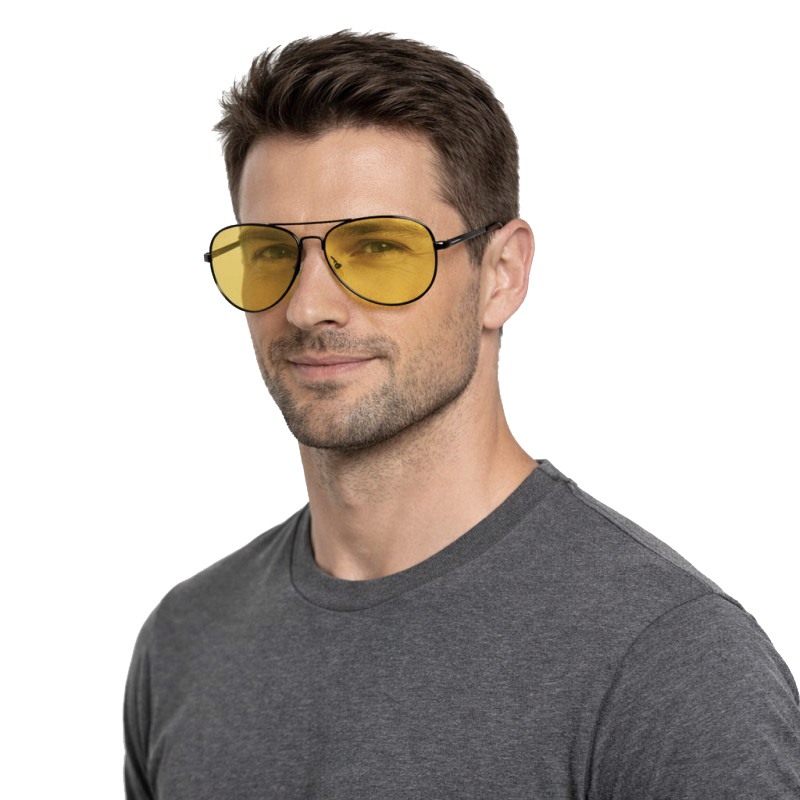 POLAREYE AVIATOR PL5422 ΠΟΛΩΤΙΚΑ ΓΥΑΛΙΑ ΝΥΧΤΟΣ ΚΙΤΡΙΝΑ CAT.3 UV400