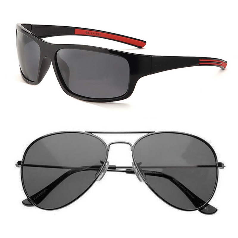 POLAREYE PL2110920 USA AVIATOR / SPORT ΠΟΛΩΤΙΚΑ ΓΥΑΛΙΑ ΗΛΙΟΥ 1+1 ΔΩΡΟ RED